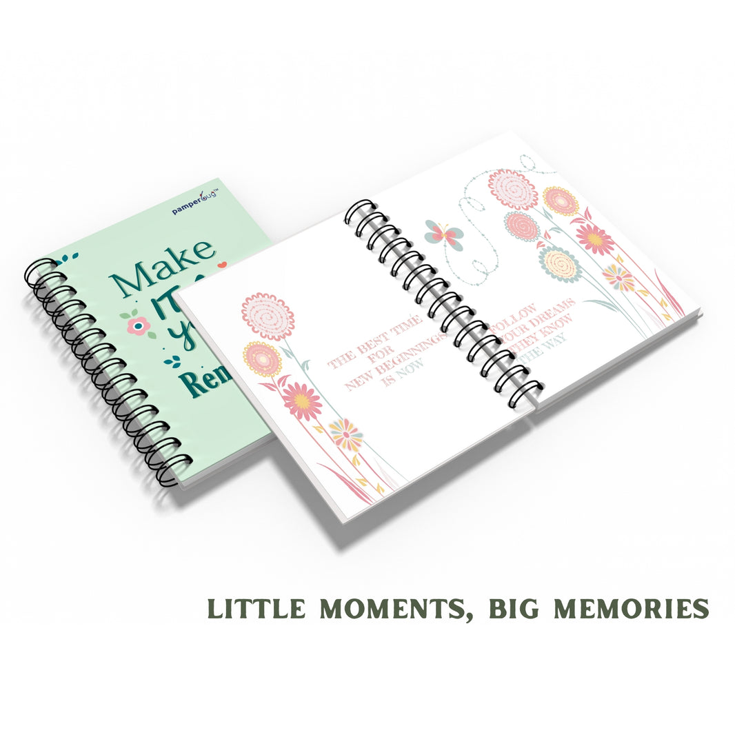 Make It A Year To Remember, Undated Mini Yearly Planner, Happiness Planner, A Guided Journal for Life Transformation