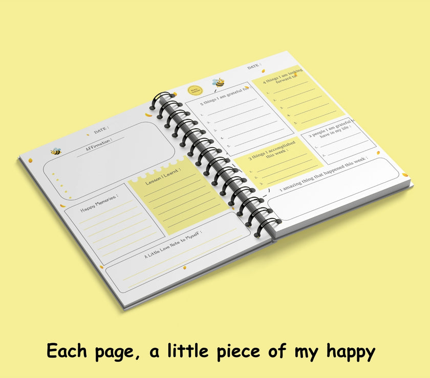 Weekly Gratitude Diary Journal – Your Daily Reflection & Mindfulness Companion