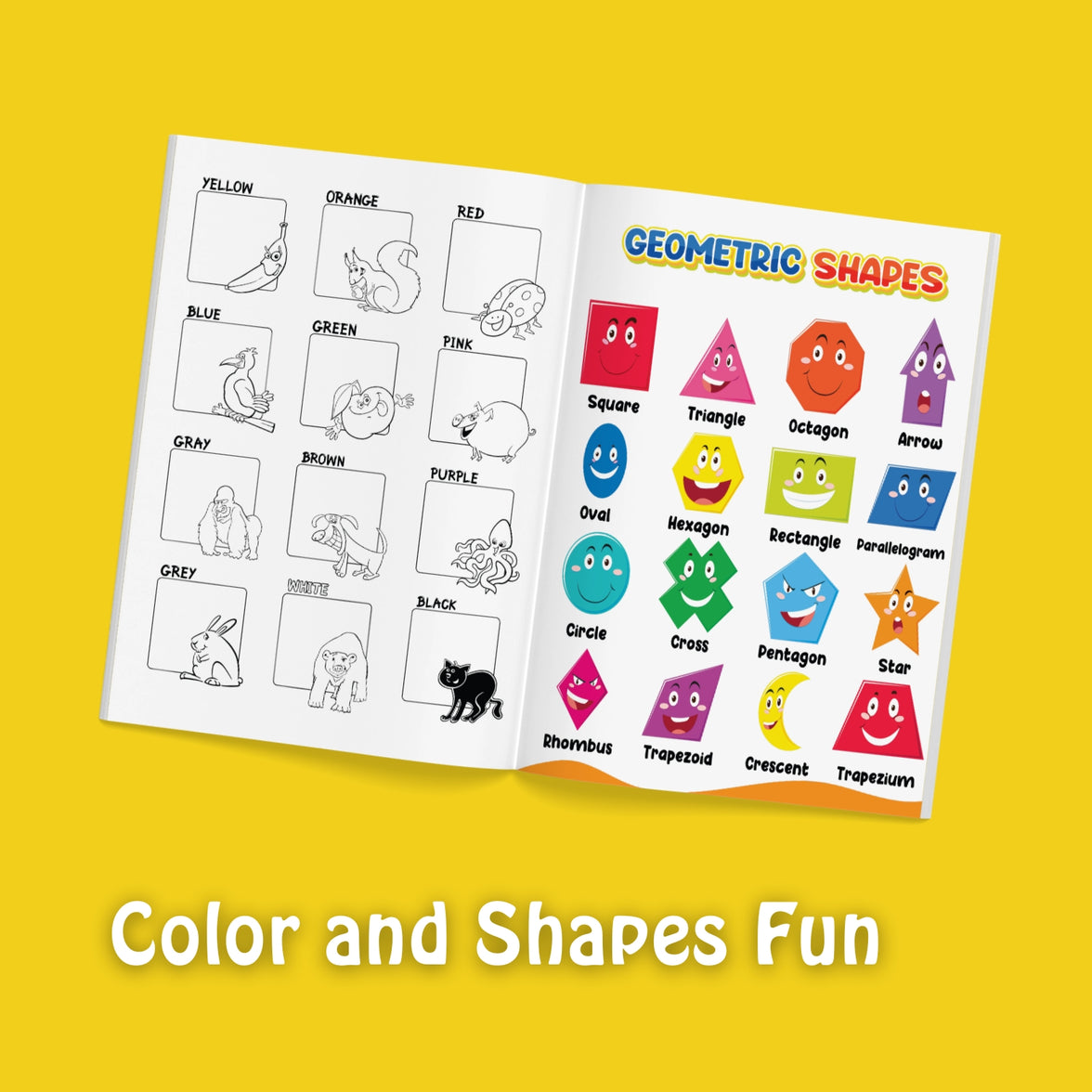 Shapes and Yummy Escapes: Smart Learning Book for Toddlers | Exciting Concepts for Curious Little Minds | Activity Book for Ages 1 to 5 Years Old