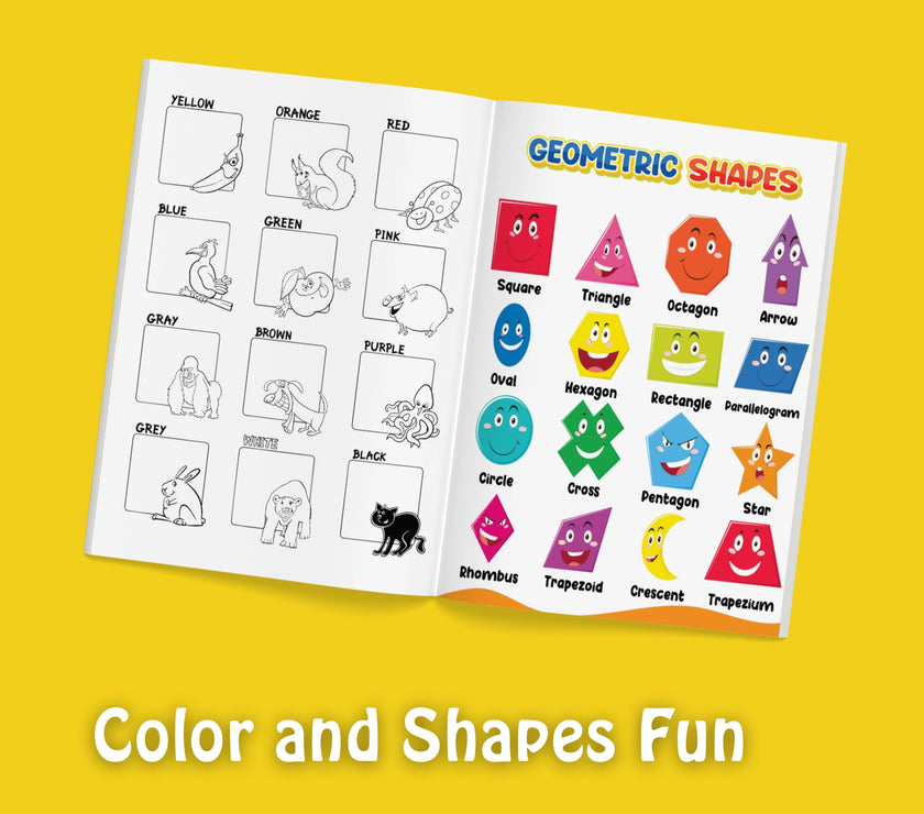 Shapes and Yummy Escapes: Smart Learning Book for Toddlers | Exciting Concepts for Curious Little Minds | Activity Book for Ages 1 to 5 Years Old