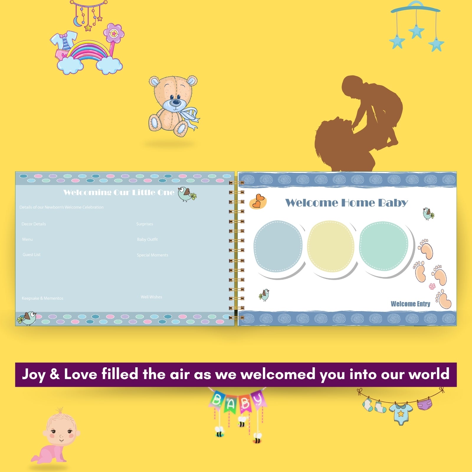 Our Little Miracle: Baby Milestone Book | Keepsake Journal for Baby's First Year | Thoughtful Newborn Gift to Capture Every Precious Moment