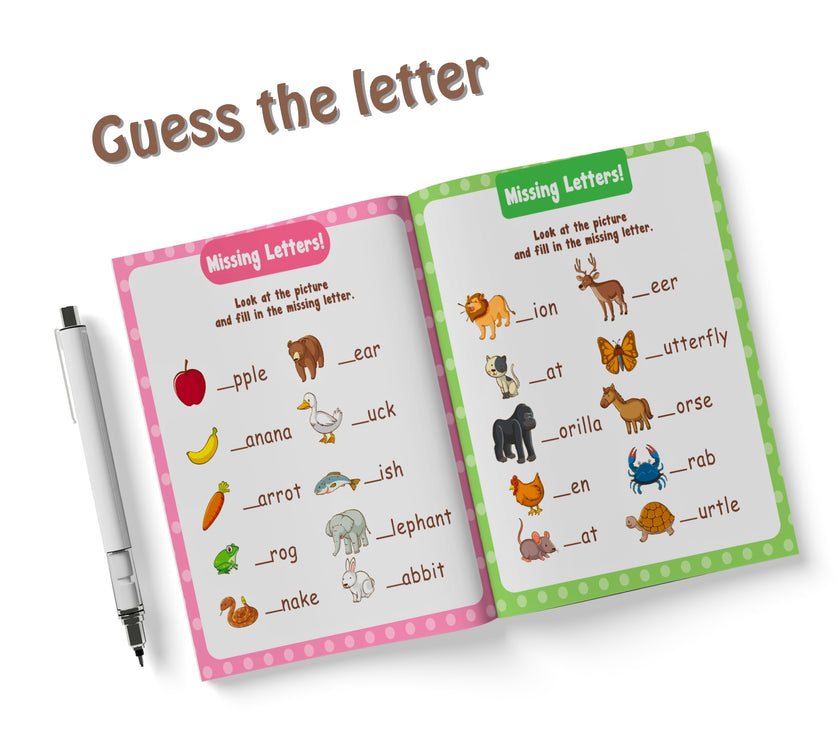 From Apples to Zigzags: A to Z Tracing and Coloring Book for Toddlers and Kids Ages 1–5 | Alphabet Activity Workbook for Preschool and Kindergarten Learning
