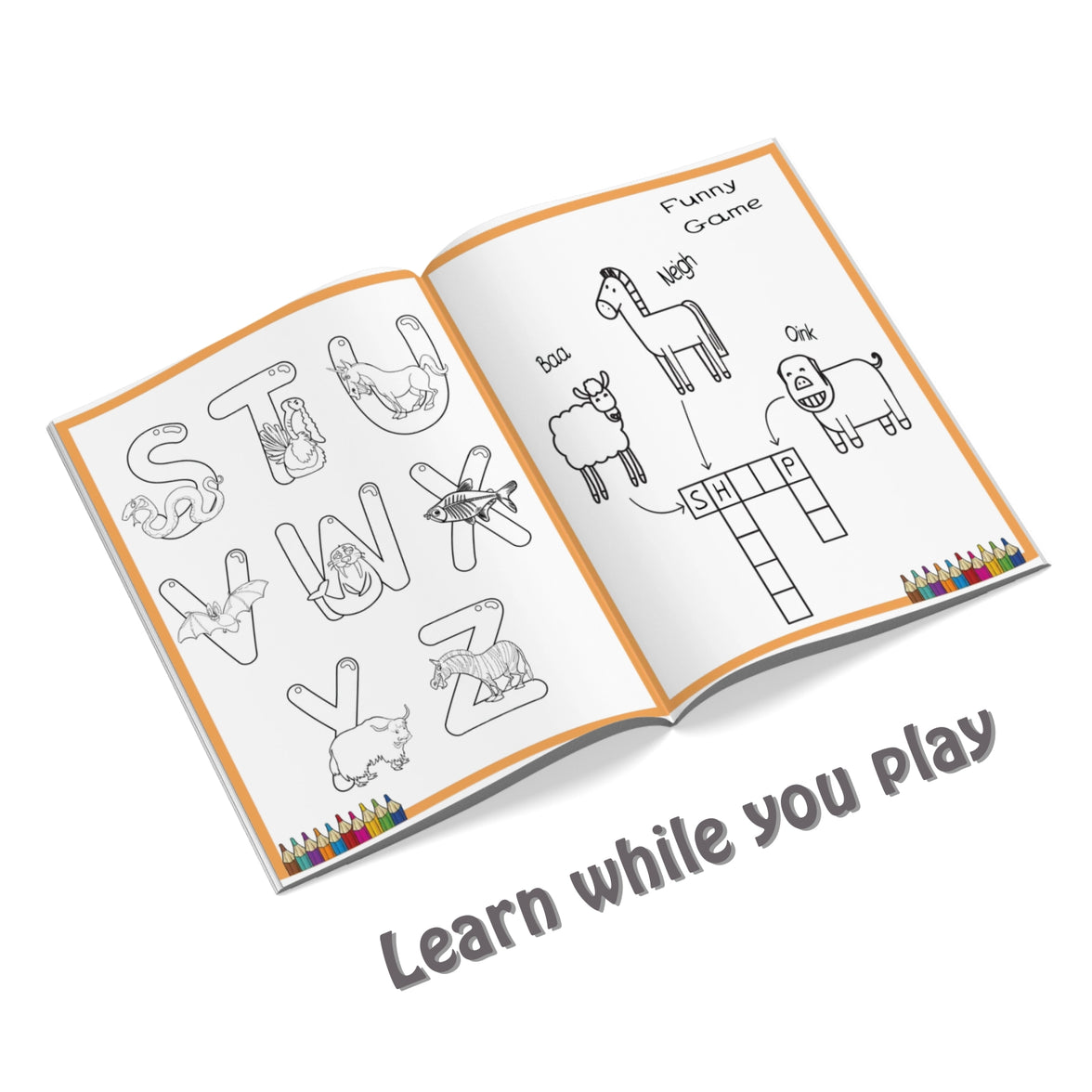 From Apples to Zigzags: A to Z Tracing and Coloring Book for Toddlers and Kids Ages 1–5 | Alphabet Activity Workbook for Preschool and Kindergarten Learning