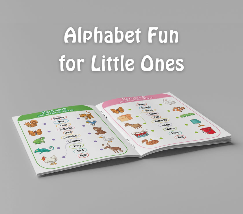 From Apples to Zigzags: A to Z Tracing and Coloring Book for Toddlers and Kids Ages 1–5 | Alphabet Activity Workbook for Preschool and Kindergarten Learning