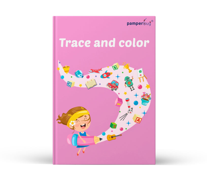 Trace & Color: Fun Preschool Activity Book for Toddlers Ages 1–5 | Tracing, Coloring, Mazes & Fine Motor Skill Development