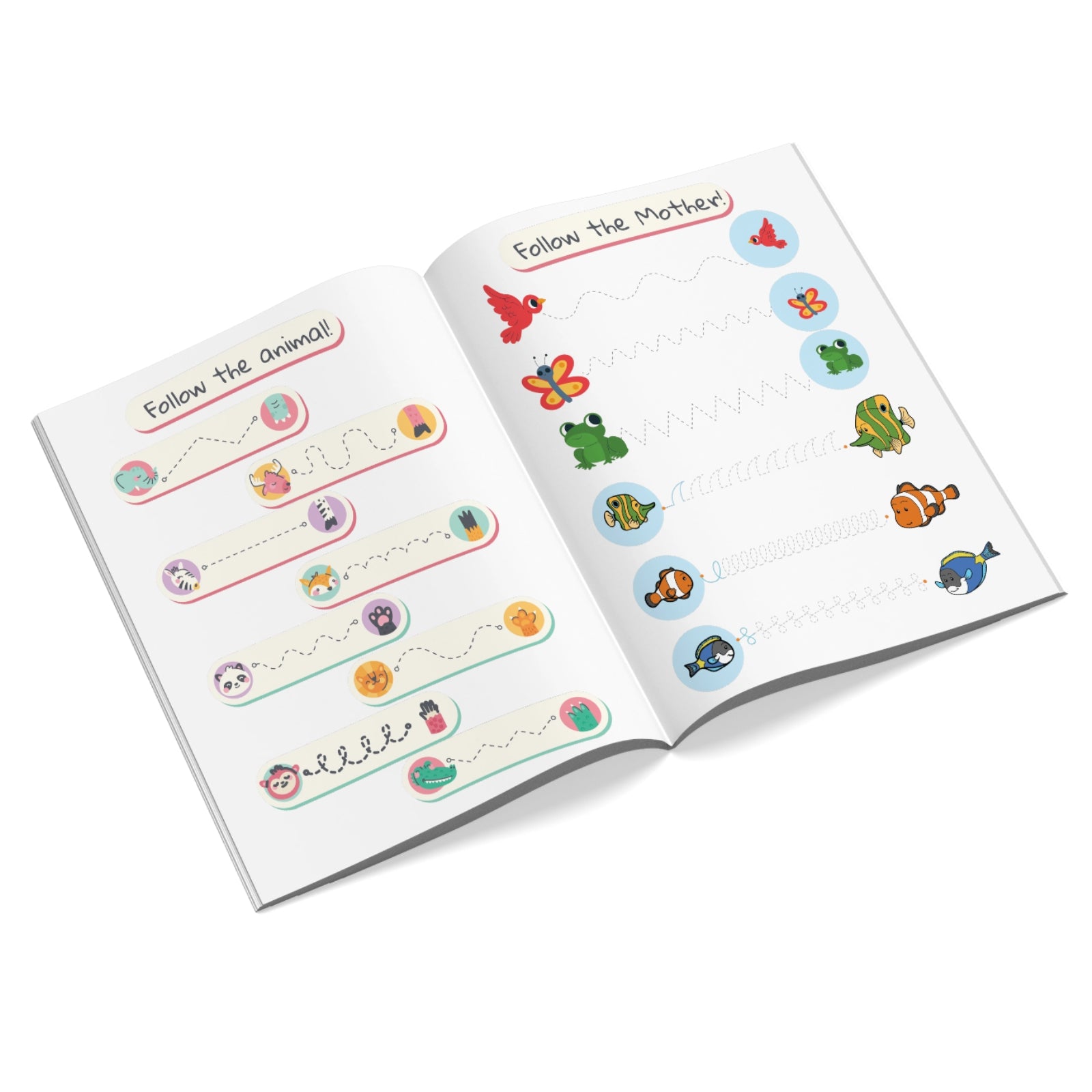 Trace & Color: Fun Preschool Activity Book for Toddlers Ages 1–5 | Tracing, Coloring, Mazes & Fine Motor Skill Development