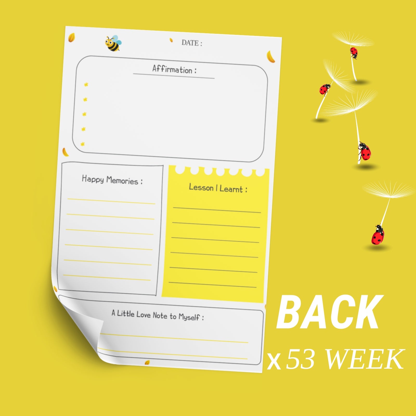 Weekly Gratitude Diary Journal – Your Daily Reflection & Mindfulness Companion