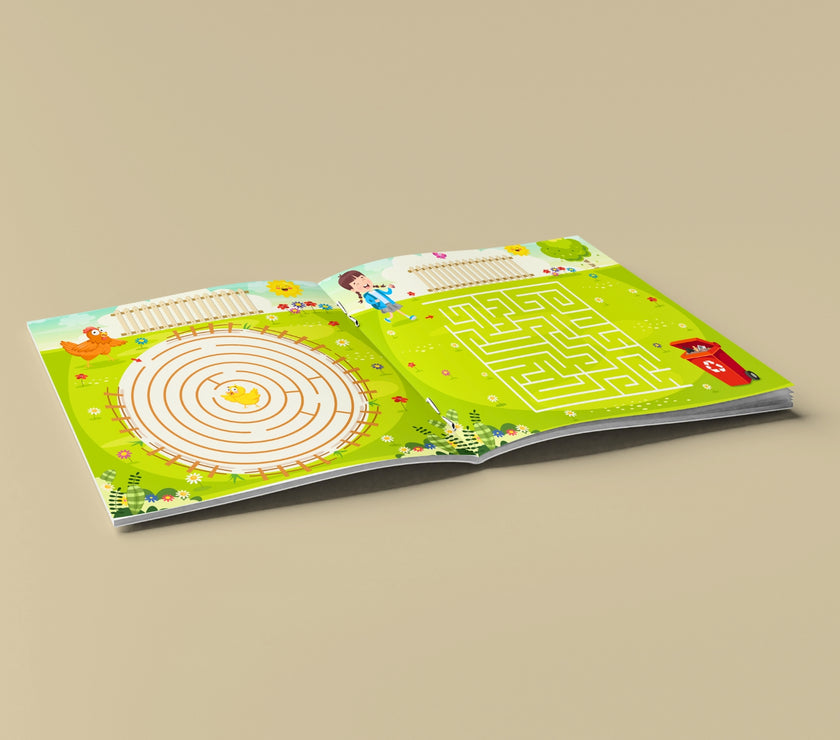 Trace & Color: Fun Preschool Activity Book for Toddlers Ages 1–5 | Tracing, Coloring, Mazes & Fine Motor Skill Development