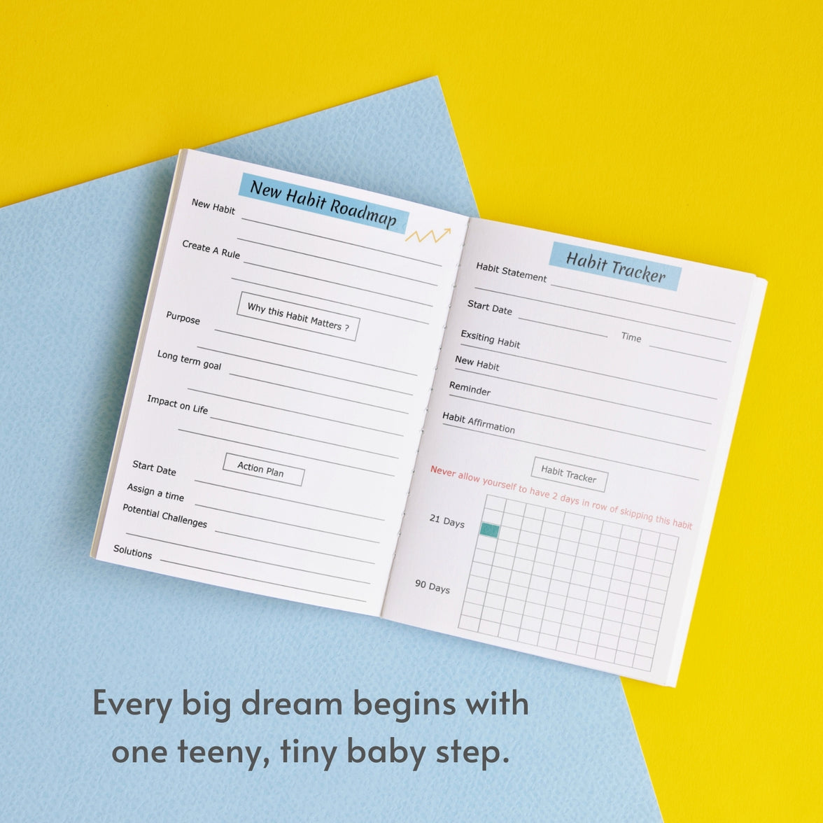 5-Minute Habit Journal: Build Tiny Habits, Set Goals & Boost Mindfulness!