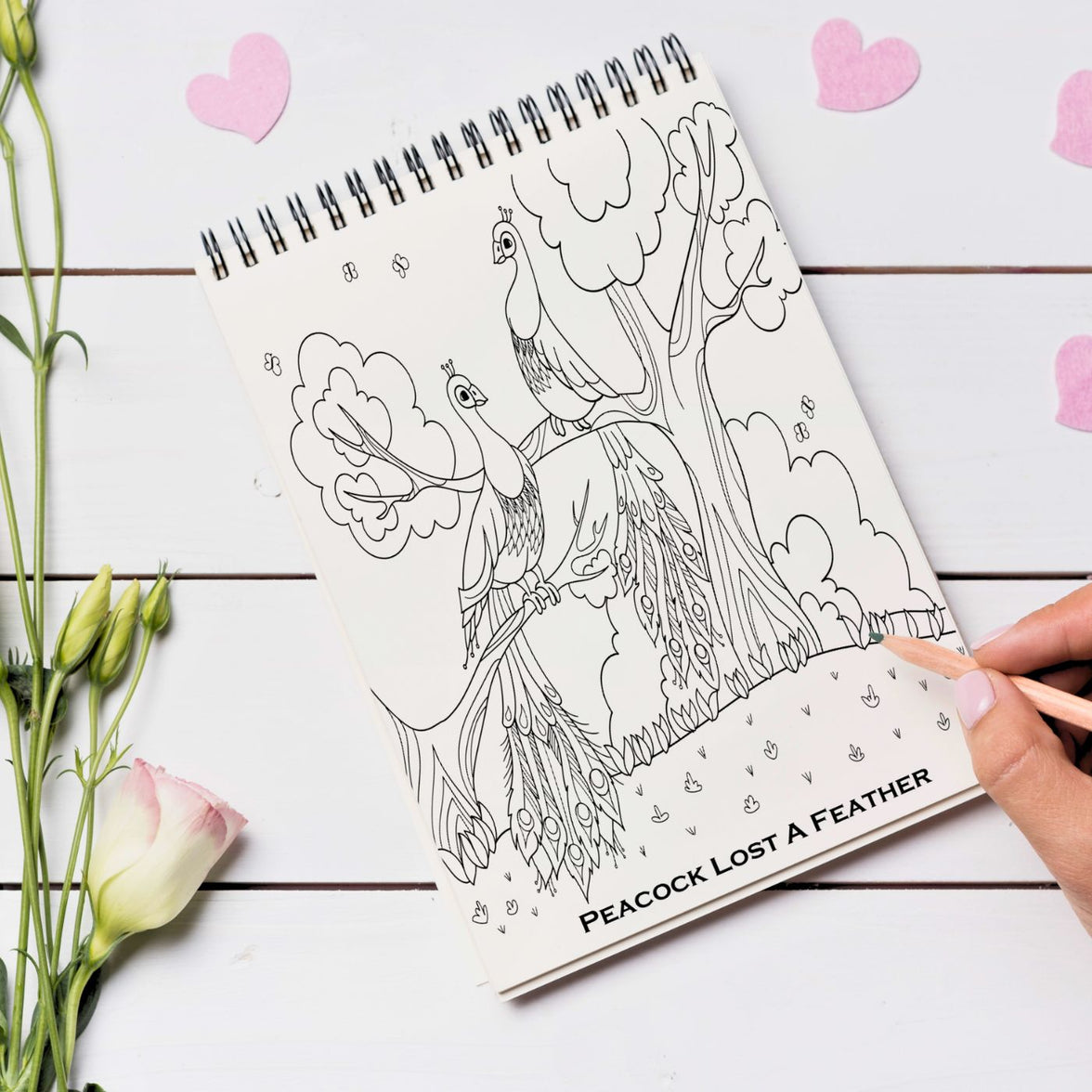 Doodle Trails: A Story-Themed Coloring Book for Adults - A Complete Creative Break, Relaxing, Stress-Free Escape