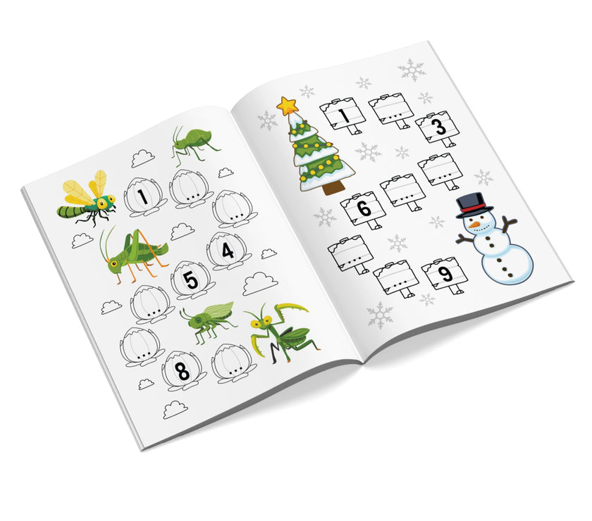 Math Time: Fun Number Tracing & Counting Book for Toddlers Ages 1–5 | Learn 1–20, Early Math, Shapes, Size Comparison & Fine Motor Skills