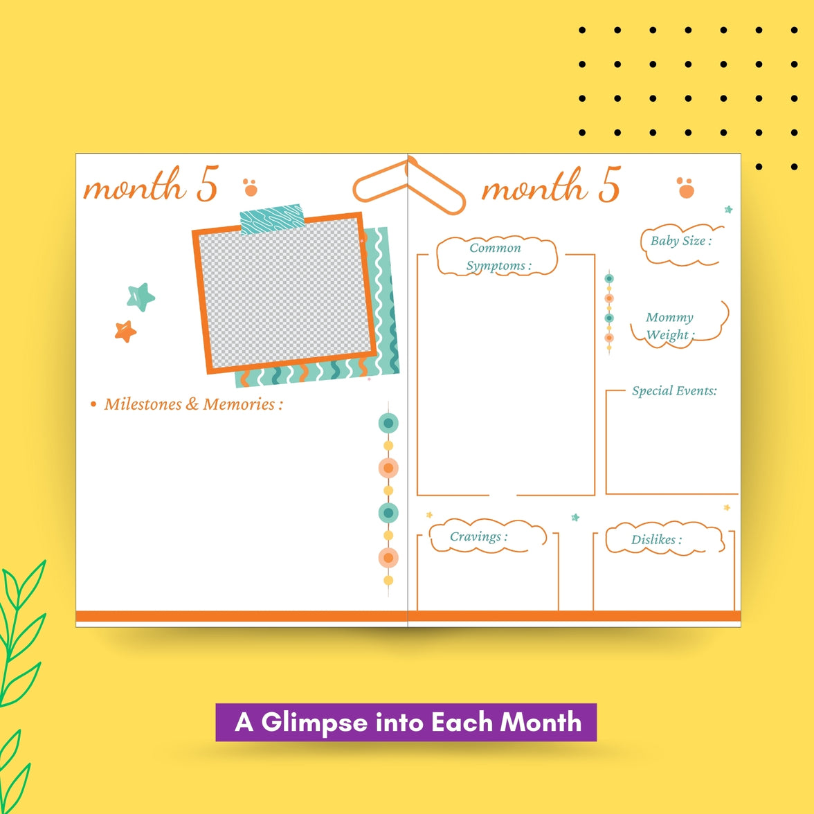 Pregnancy Journal, Nine Months Keepsake to Record Your Pregnancy Journey