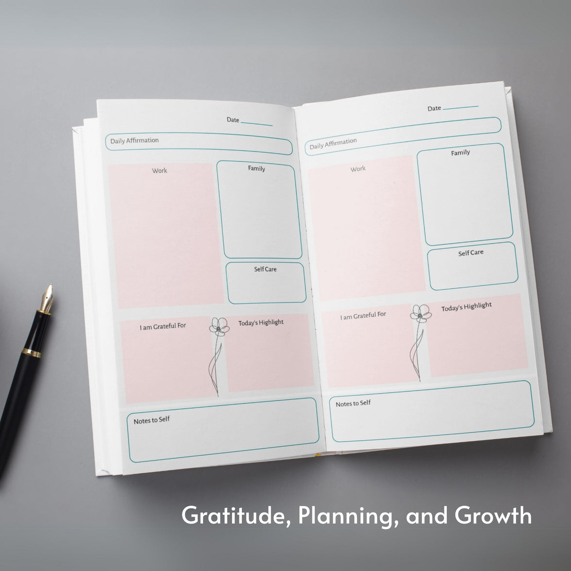 Seize the Day 2025 Undated Planner, Gratitude Journal, Daily Reflection Journal, Stickers, How to Start Fresh Section, Long- Term Life Plan Sections